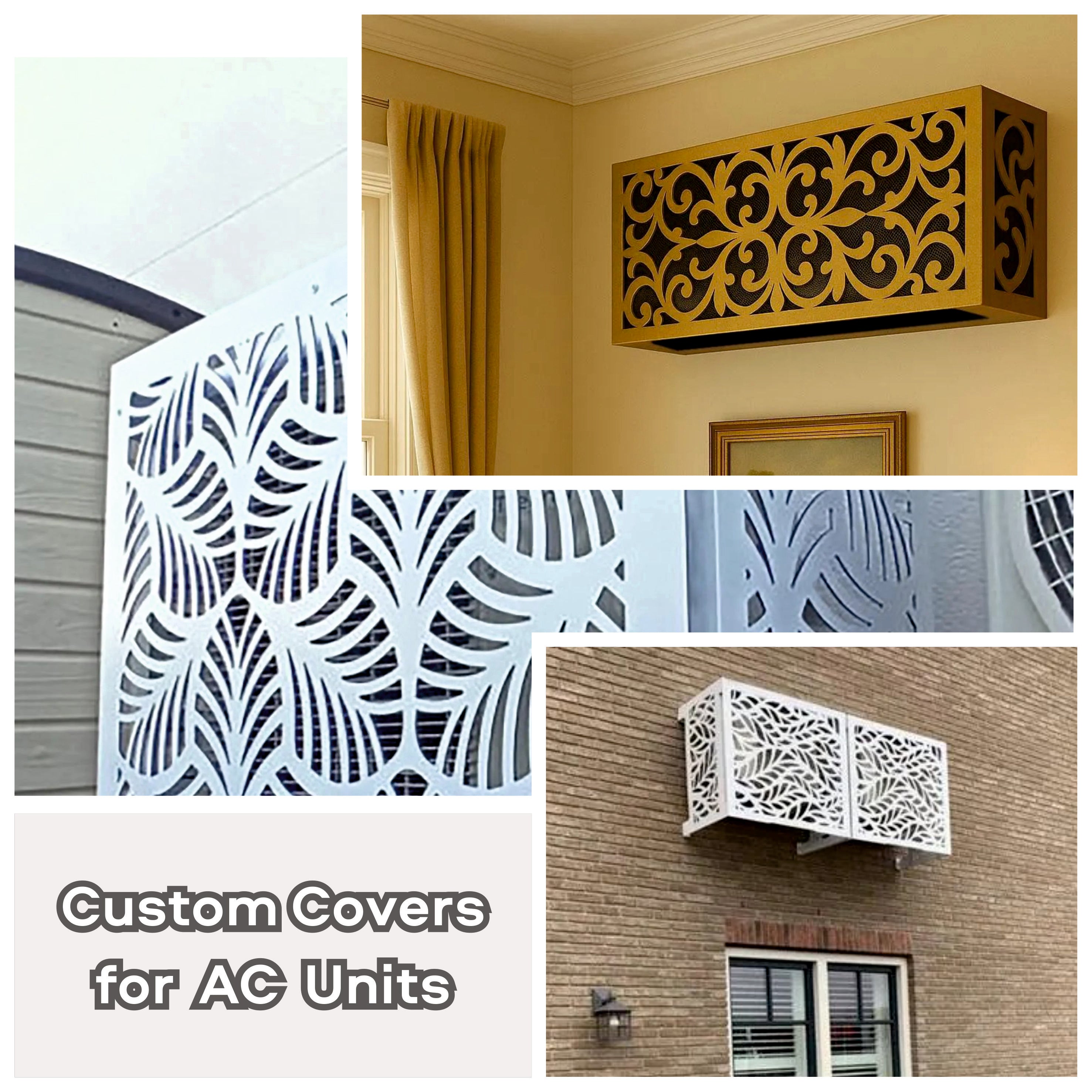 Steel AC Unit Covers – Decorative & Functional HVAC Covers