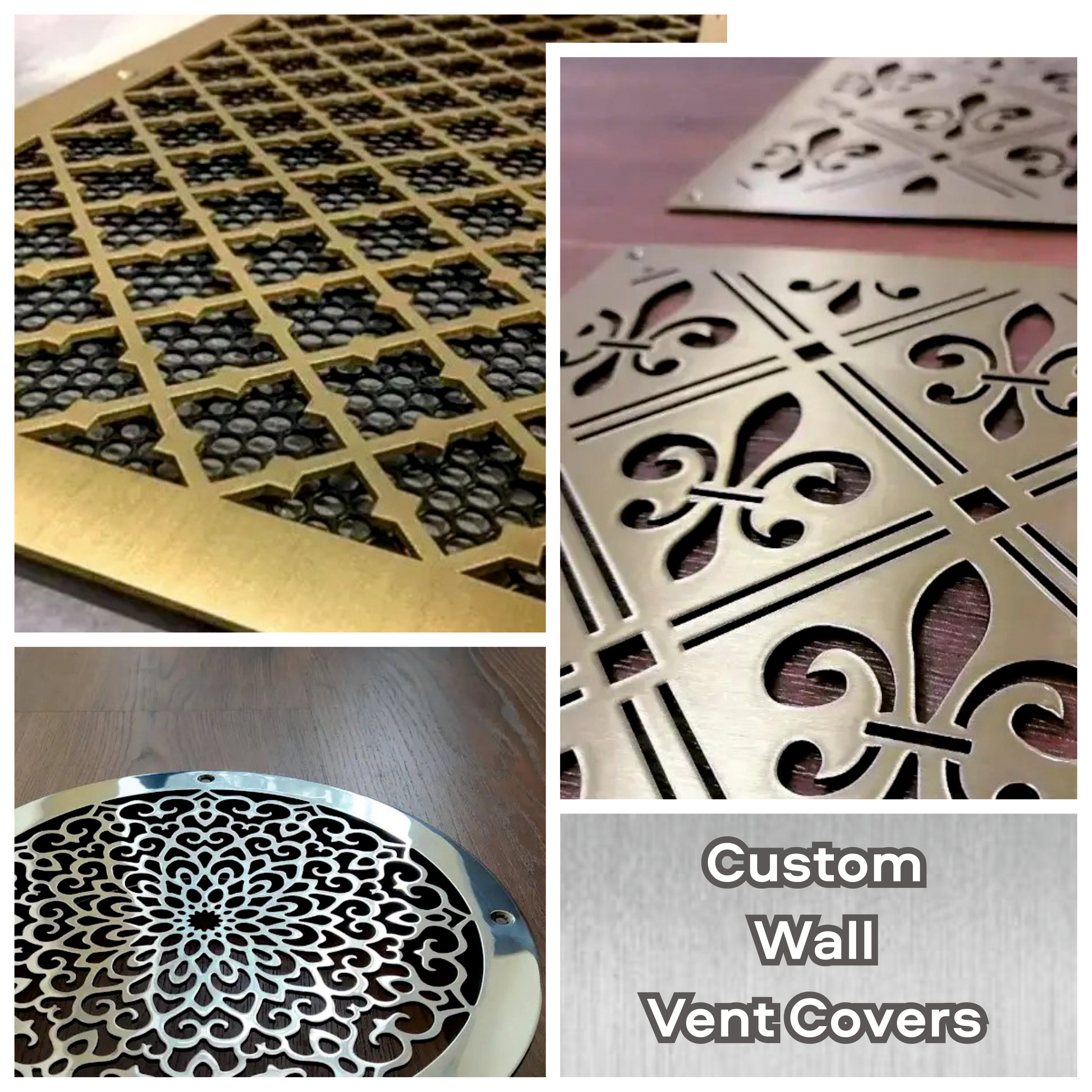 Custom Steel Wall Vent Covers – Modern Decorative Air Grilles